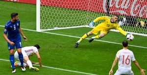 Paradón de De Gea. Imagen: El País