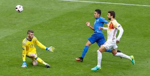 De Gea salva el segundo. Imagen: Reuters