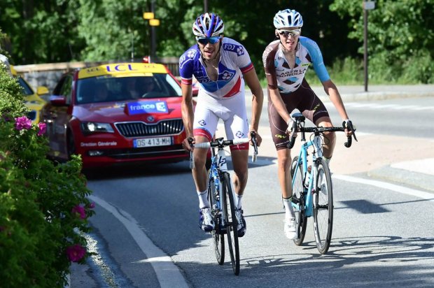 Bardet y Pinot en la ascensión final. Fuente: letour.fr