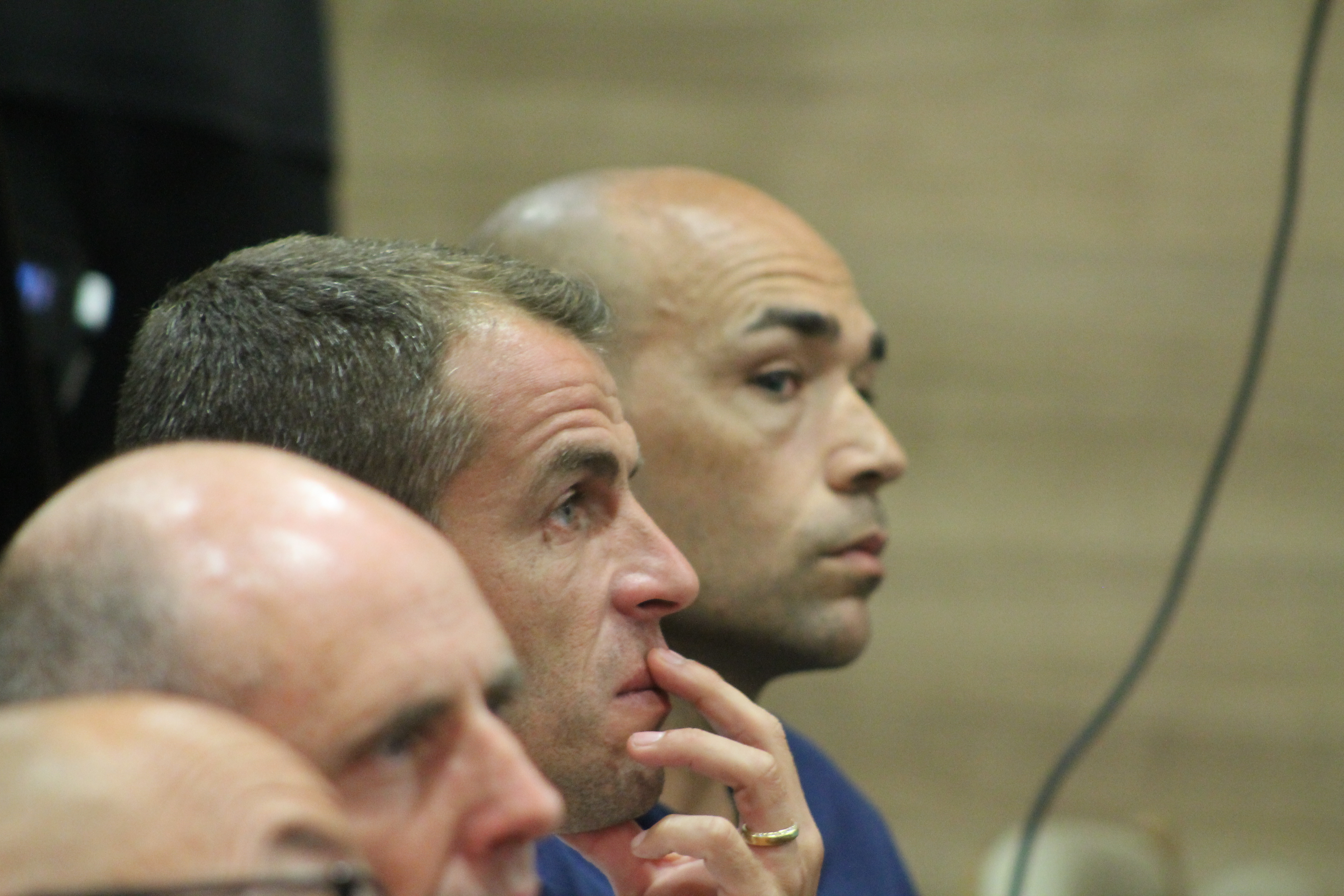 Duda y Manolo Gaspar en la Rueda de Prensa. Foto Sexto Anillo.