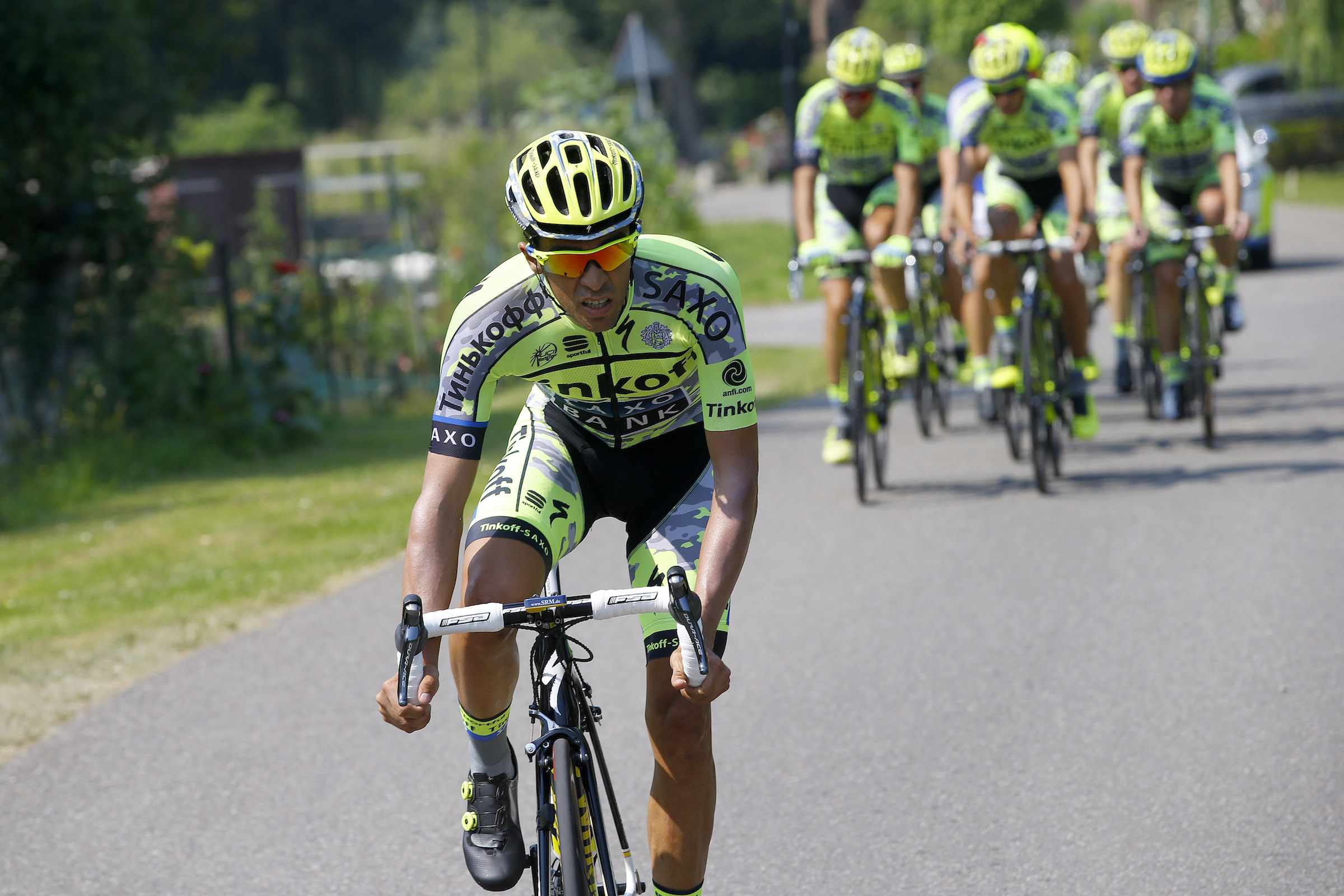 Alberto Contador durante la última edición del Tour. Fuente: albertocontador.org