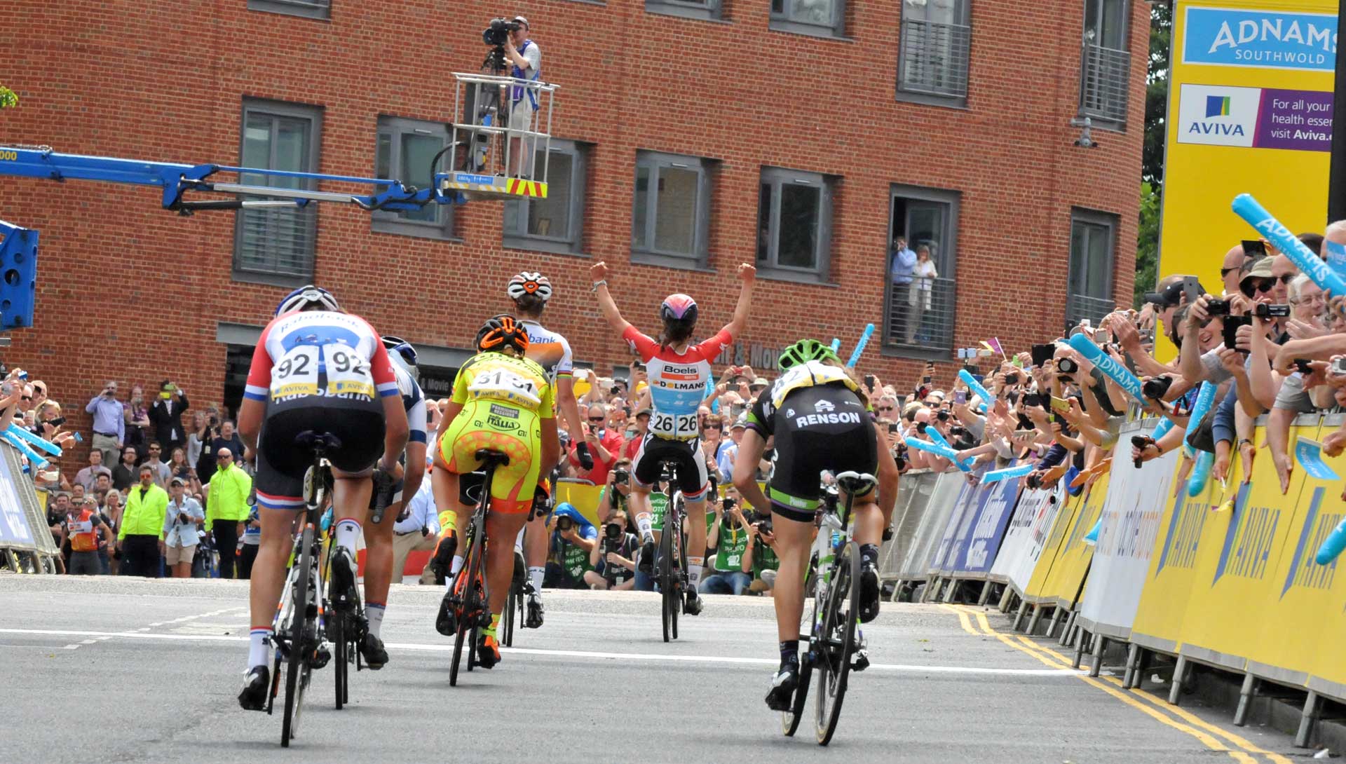 Imagen de la llegada. Fuente: womenstour.co.uk