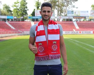 Juanpe sobre el césped de Montilivi. Foto vía: gironafc.cat