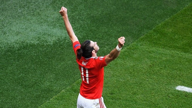 Gareth Bale celebrando una victoria (uefa.com)
