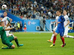Gol de Griezmann (Vía: www.ole.com.ar).