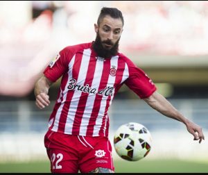 Cifu la temporada 2014-2015 con el Girona FC. Foto vía: diariofranjiverde.com