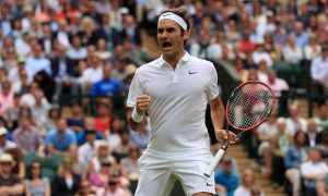 Roger celebra su victoria / Foto vía: theguardian.com