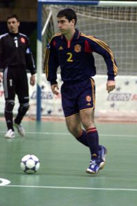 Julio cuando jugaba con la selección