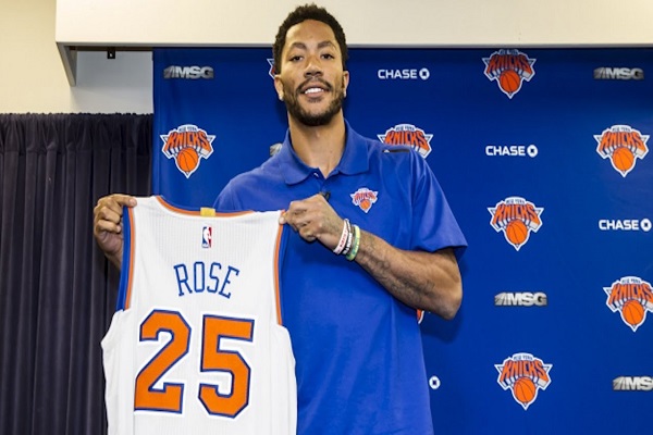 Rose ya posa con la elastica de los Knick--fuente:www.nypost.com 