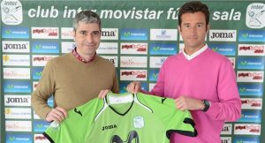Julio con Javier Lorente, director deportivo de Inter