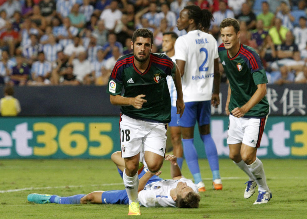 Gol osasunista. Foto LaopinióndeMálaga