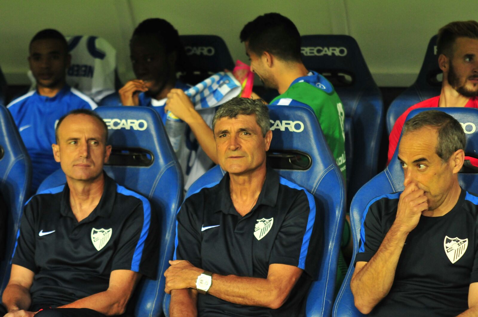 Banquillo malaguista: Foto: Desmarquemálaga.