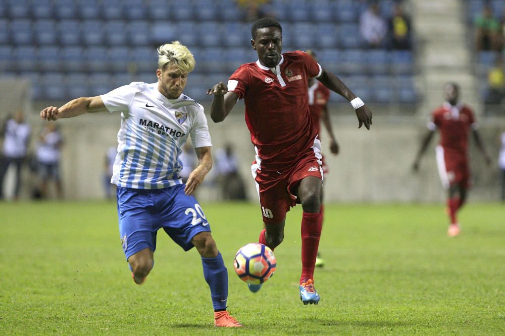 Keko subiendo al ataque. Foto: LaopinióndeMálaga.