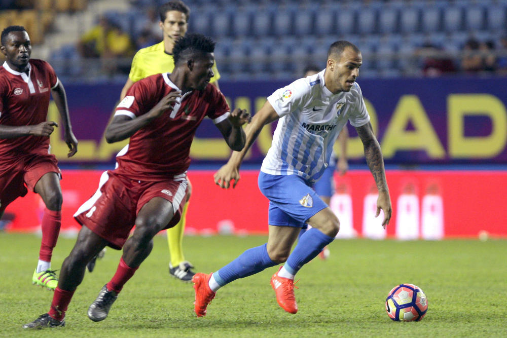 Sandro bigoleador anoche. Foto: Laopinióndemalaga.