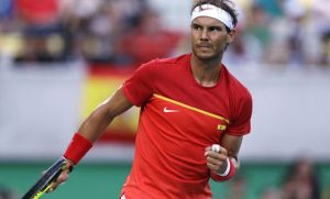 Nadal se animaba en el segundo set (elimpulso.com)