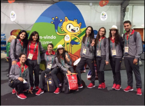 El equipo nacional al completo en Rio 2016.