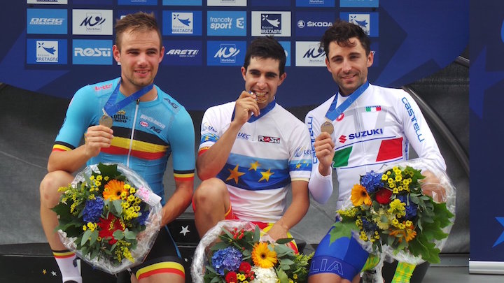 Podio del campeonato de Europa. Fuente: tusportmundo.com