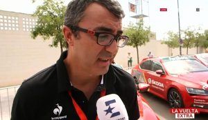 Jorge Guillen es entrevistado sobre la repesca. Fuente: www.ciclismoafondo.es