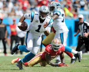 QB Newton tuvo una destacada actuación (foto: nfl.com)