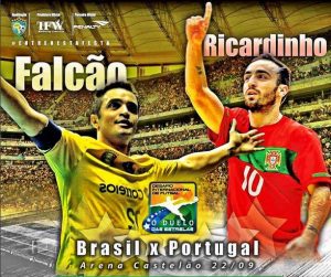 Cartel promocional del "Partido de las Estrellas" disputado en Castelao