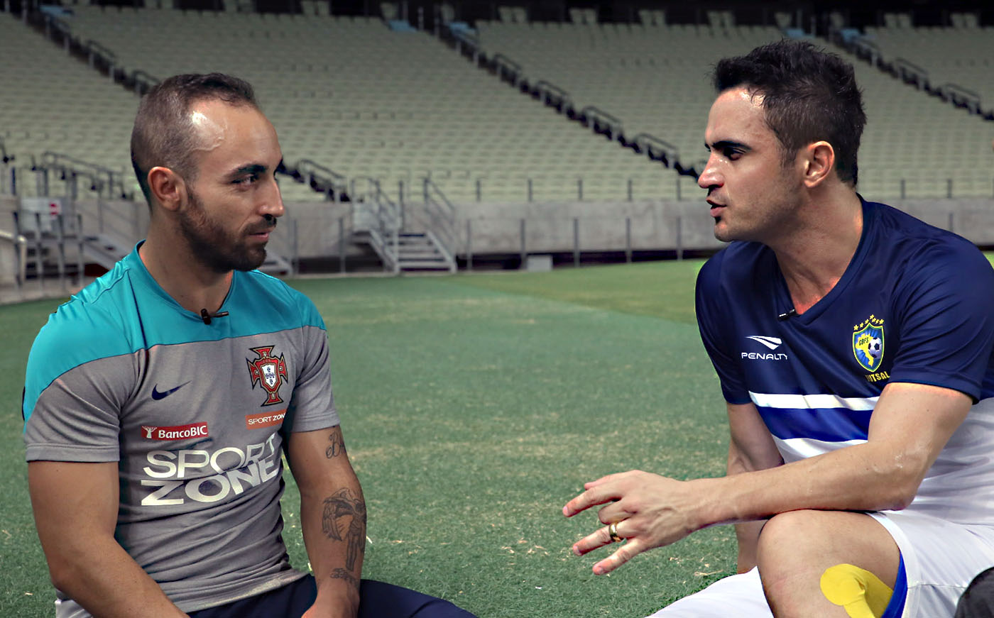 Ricardinho y Falcao charlando