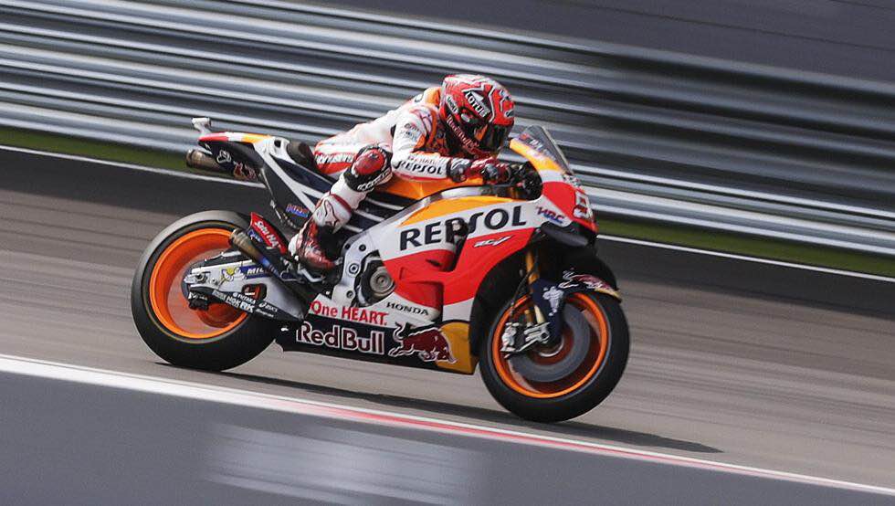 Marc Márquez durante el FP4 / vía: mundodeportivo.com