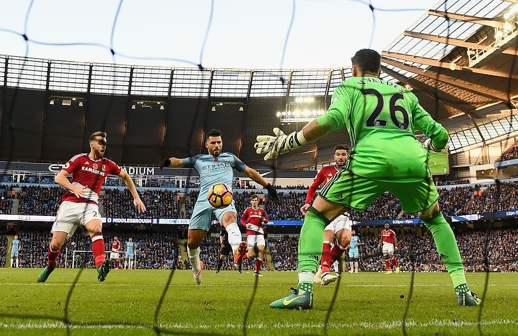Gol número 150 de Agüero como Citizen (@PremierLeague)