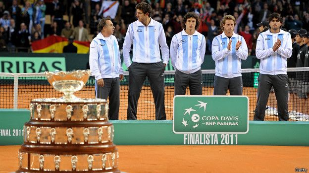 Caída en Sevilla ante la armada española de Nadal y Ferrer. | Foto: Prensa Copa Davis.