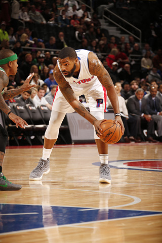 Marcus Morris fue la referencia ofensiva de los Pistons (Photo by Brian Sevald/NBAE via Getty Images)