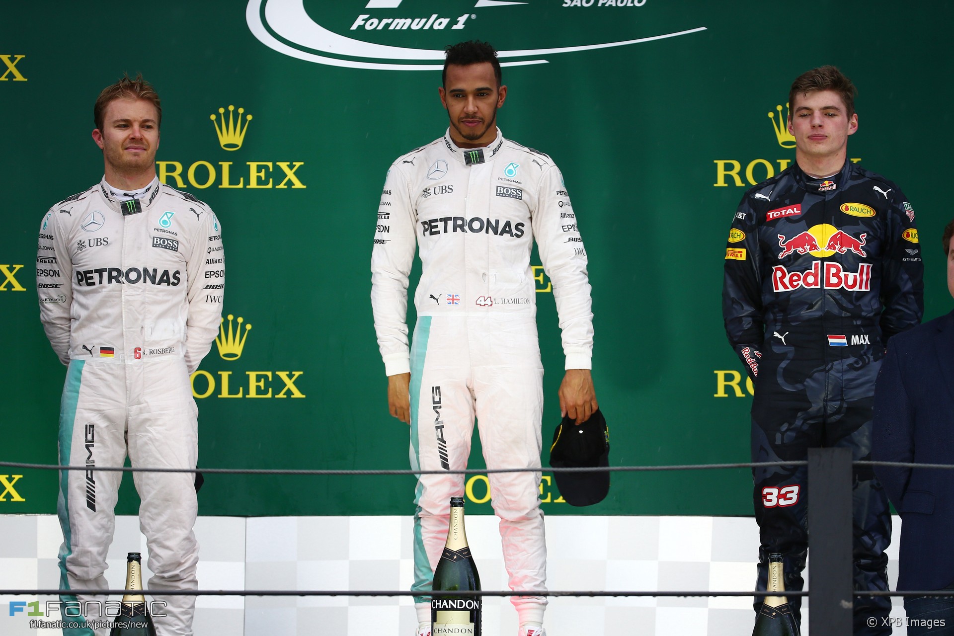 Podio Brasil 2016. Fuente: F1Fanatic