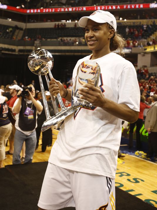 Tamika Catching como campeona de la WNBA en 2012. Imagen vía usatoday.com