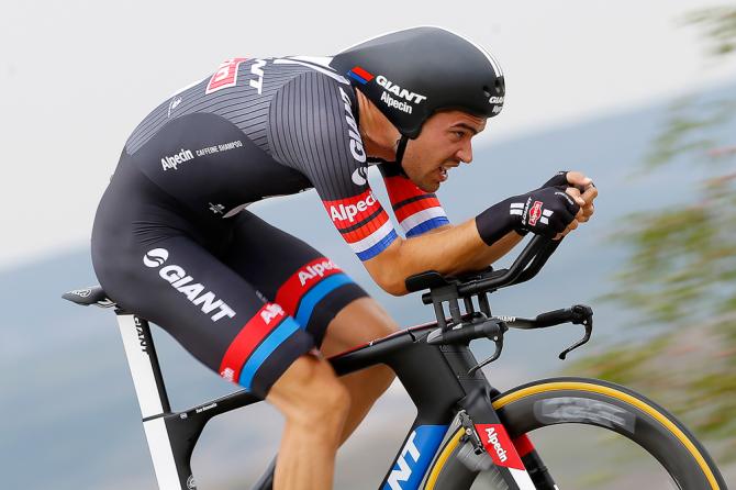 Tom Dumoulin volando contra el reloj. Fuente Bettini photo.