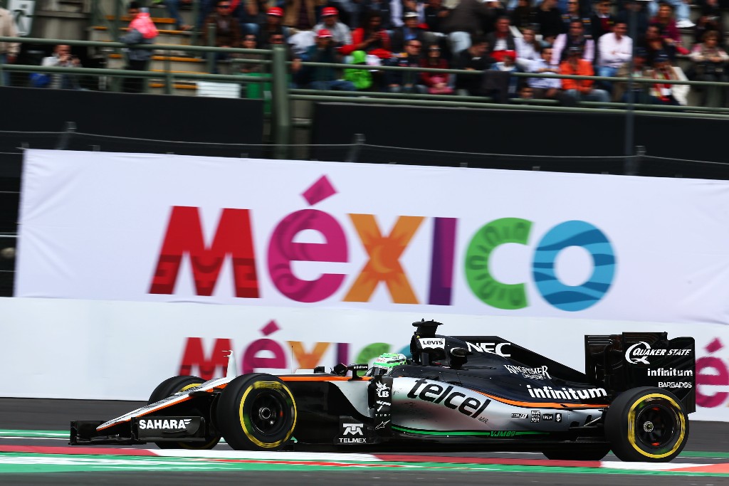 Nico Hulkenberg fue el "primero del resto" en una de sus últimas carreras con Force India. Foto vía motor.es