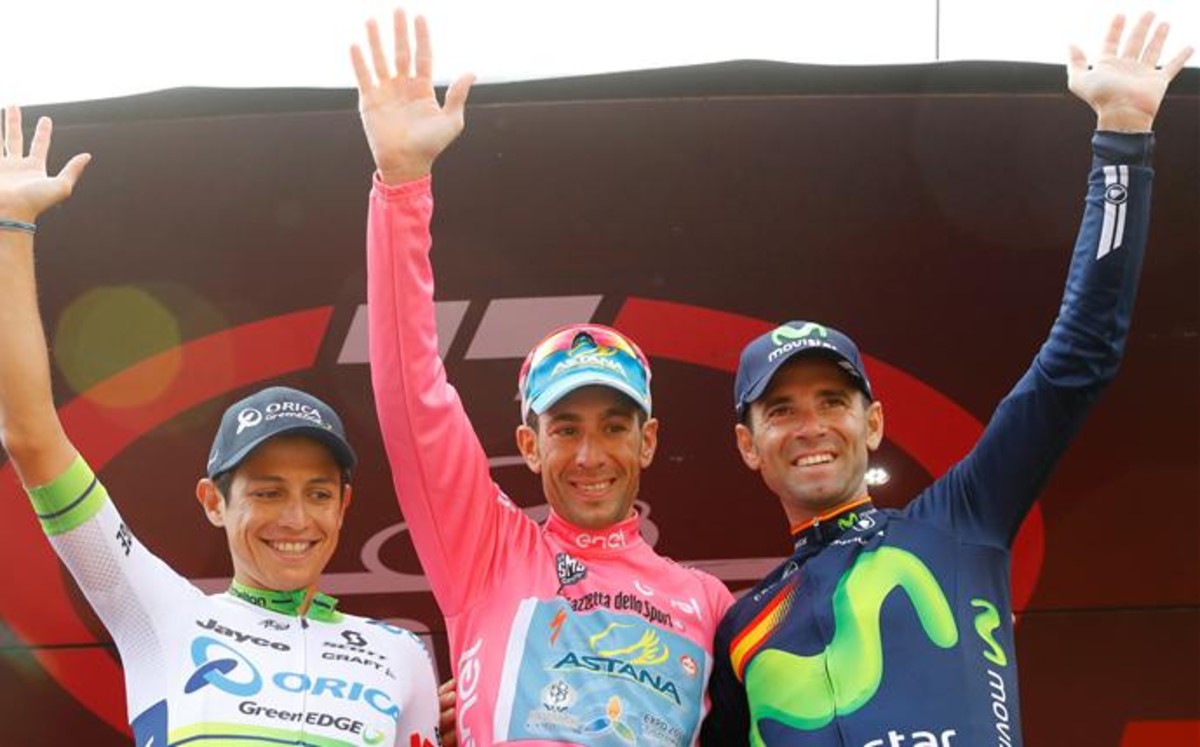 Podio del Giro de Italia 2016. Fuente Sport.es
