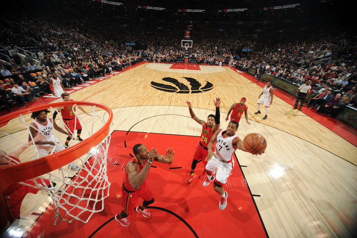 Los Raptors fueron un rodillo incontestable para los de Atlanta hasta el final. (Photo by Ron Turenne/NBAE via Getty Images)