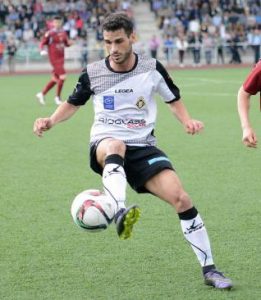 Annunziata en el partido del ascenso frente al Haro (Foto: La Nueva España)