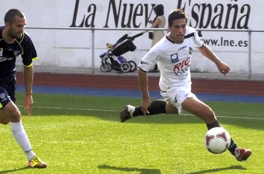 Borja Navarro en su anterior etapa en el Caudal