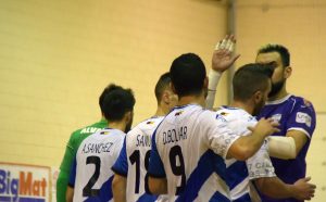 Los jugadores de Jumilla celebran un gol
