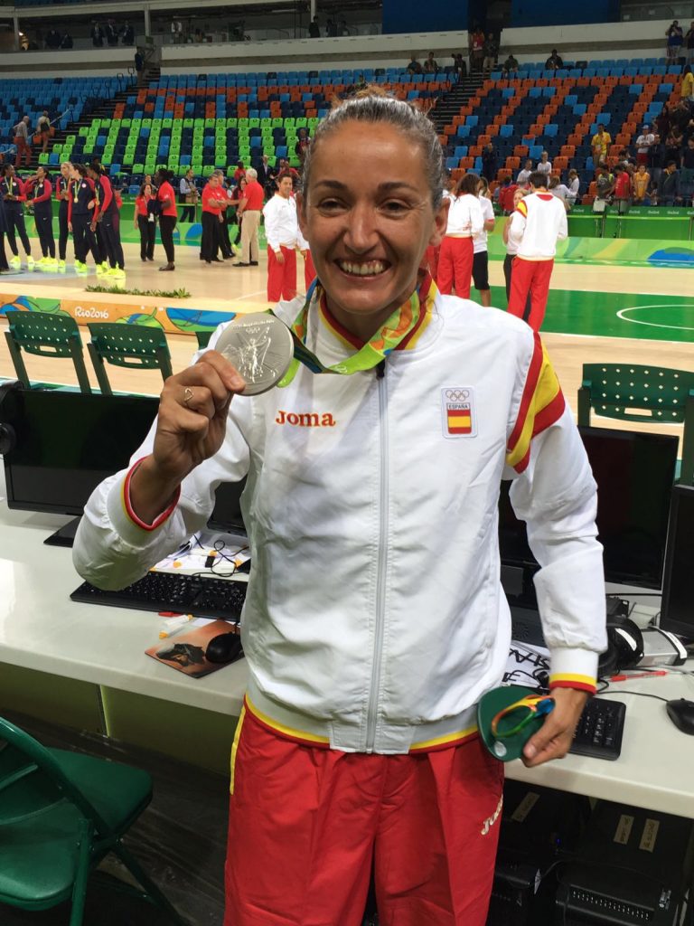 "Lo más grande que me ha pasado en la vida es la plata de las Olimpiadas, ya que no se había conseguido nunca, y sin perder ningún partido, solo contra Estados Unidos". [Carioca Arena 1 – JJOO Rio 2016 Foto: Verónica Rico Sanz]