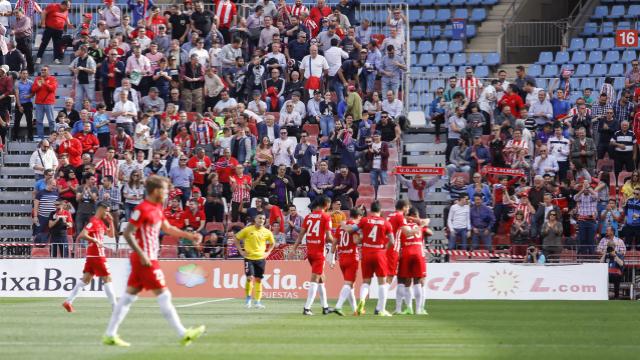 Celebración del primer gol almeriense