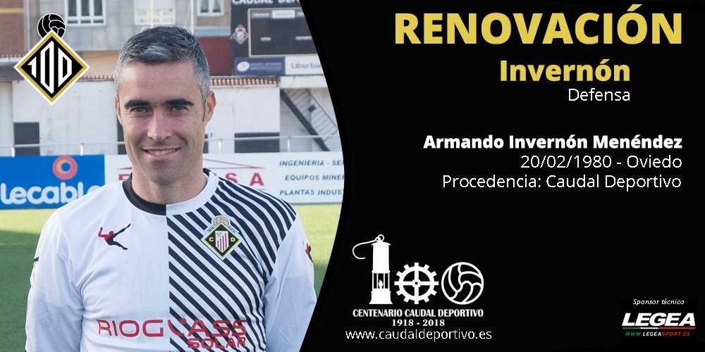 La renovación de Armando Invernón fue la última anunciada por el Caudal.