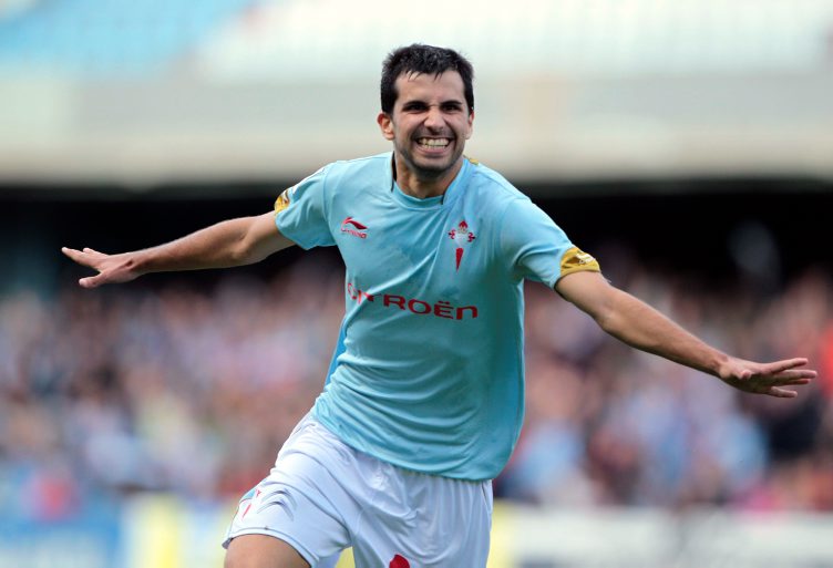 Álex López celebra un gol con la camiseta del Celta (Foto: El Norte de Castilla)