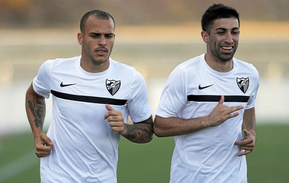 Michael Santos (derecha) estuvo toda la temporada a la sombra de Sandro (Foto: Diario Sur)