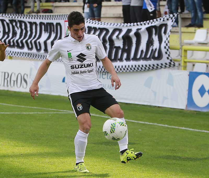 Jorge, en la foto en su etapa en el Burgos, se lesionó de gravedad hoy (Foto: El Correo de Burgos)