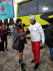 Juan Carlos Higuero, @Higuero_JC , entrevistando a Fernando Carro, @SUBETEALCARRO
