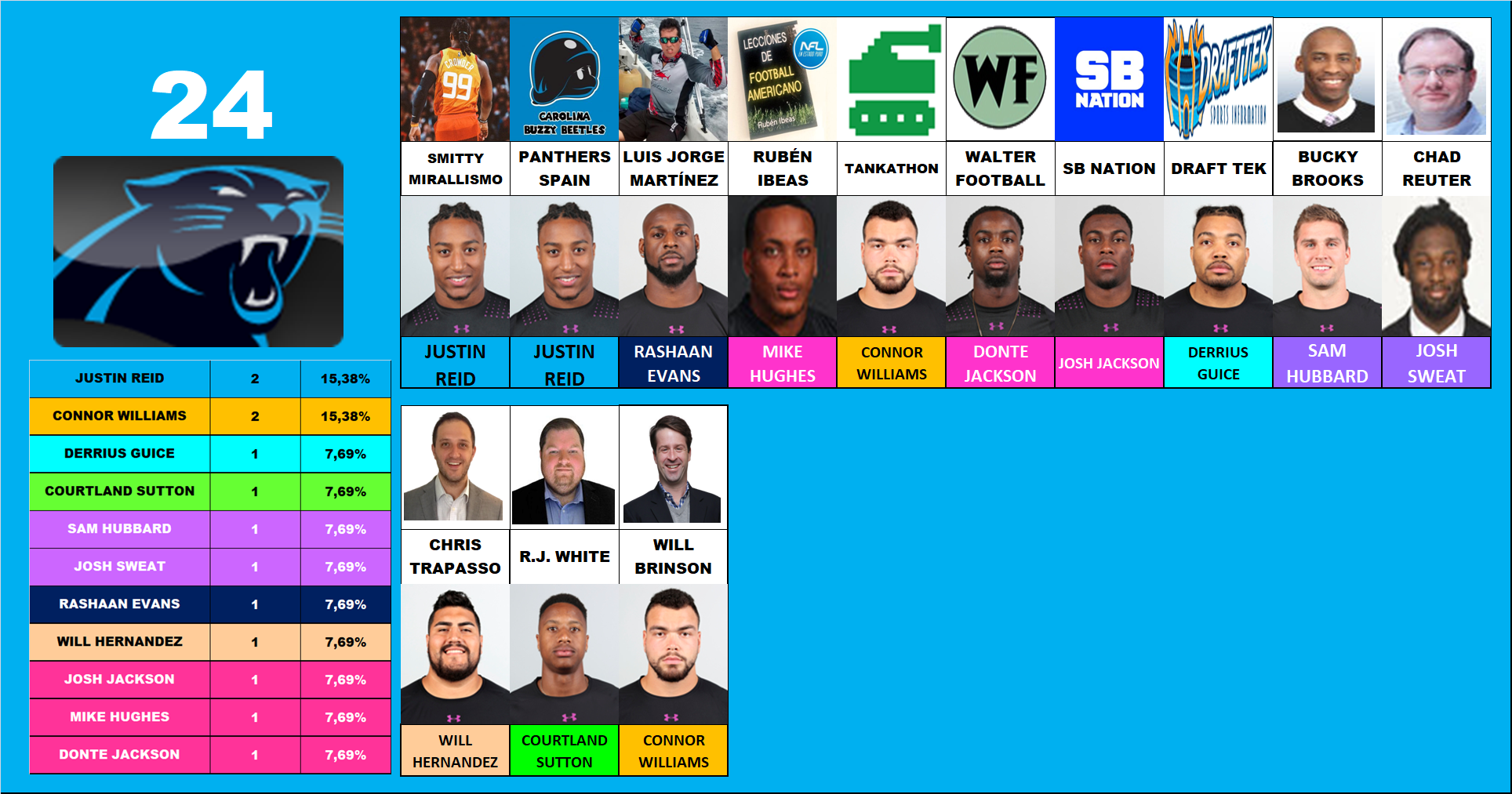 24.- Carolina Panthers