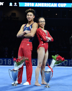 Moldauer y Hurd (fuente: @USAGym)