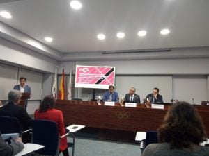 Presentación de FICA con #isidroarranz , prensa RFEA, Raúl Chapado, Presidente de la RFEA, Alejandro Blanco, Presidente del COE y Juantxu Sabadie, Director de FICA.