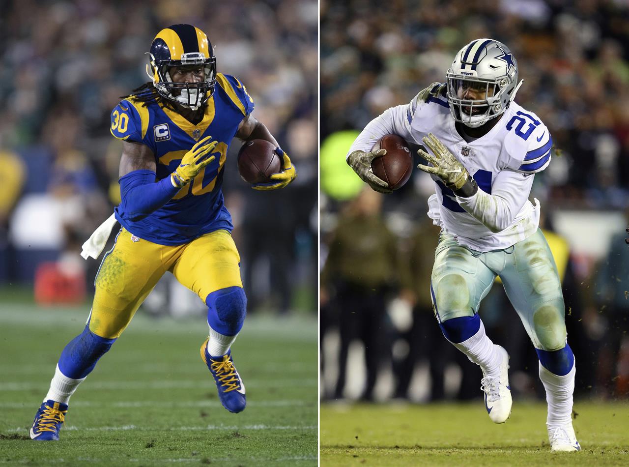 Todd Gurley vs Ezequiel Elliot (Fuente kdwo.bitz)