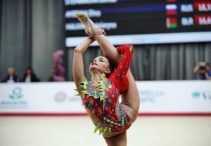 Dina Averina en el Grand Prix de Moscú
